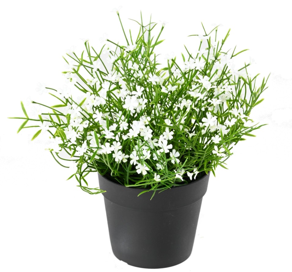 Pot de petites marguerites artificielles, coloris au choix - Plante artificielle