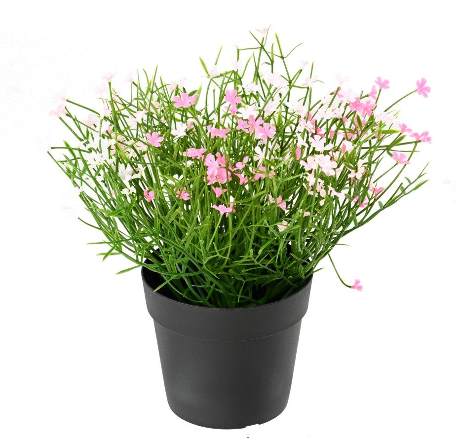 Pot de petites marguerites artificielles, coloris au choix - Plante artificielle