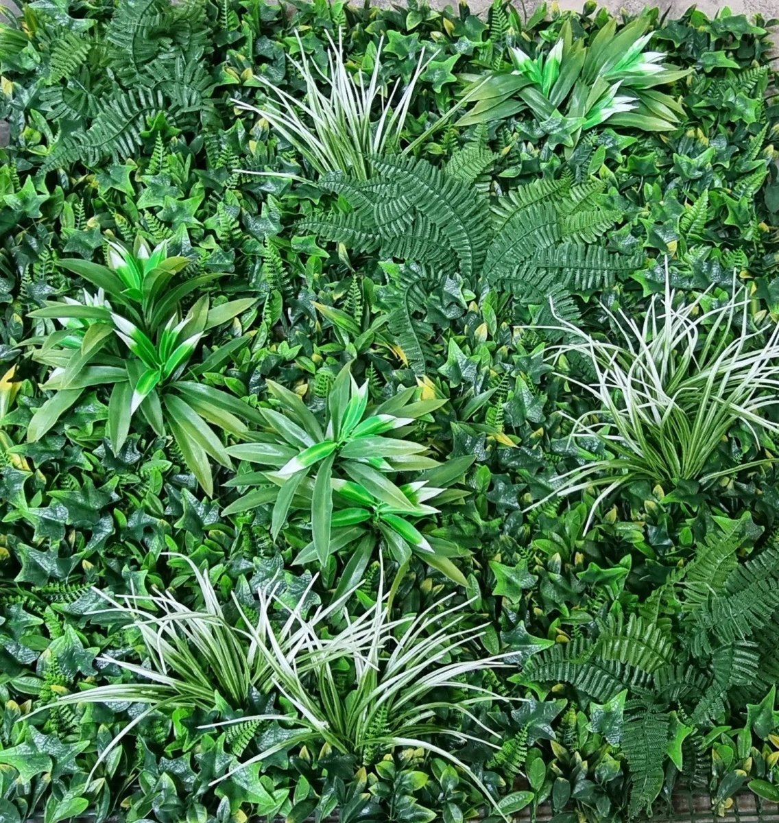 Murs végétaux artificiels - Bélize Blanc – Greenfire57