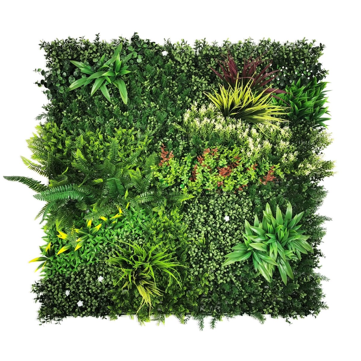 Mur végétal artificiel EMERALD GARDEN ANTI-FEU (ERP) 1m x 1 m LIVRAISON INCLUSE - Green Fire 57