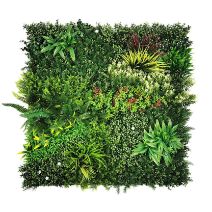 Mur végétal artificiel EMERALD GARDEN ANTI-FEU (ERP) 1m x 1 m LIVRAISON INCLUSE - Green Fire 57
