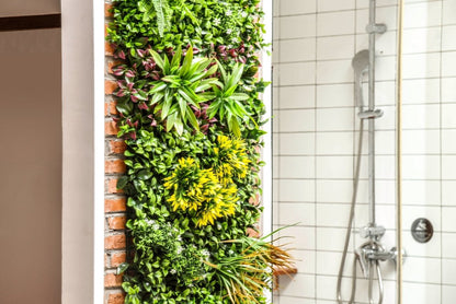 Mur végétal artificiel GOLDEN MEADOW 1 m x 1 m LIVRAISON INCLUSE - Green Fire 57