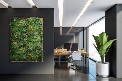 Mur végétal artificiel Macao 1 m x 1 m - Green Fire 57