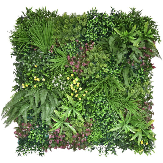 Mur végétal artificiel SECRET OASIS 1 m x 1 m LIVRAISON INCLUSE - Green Fire 57