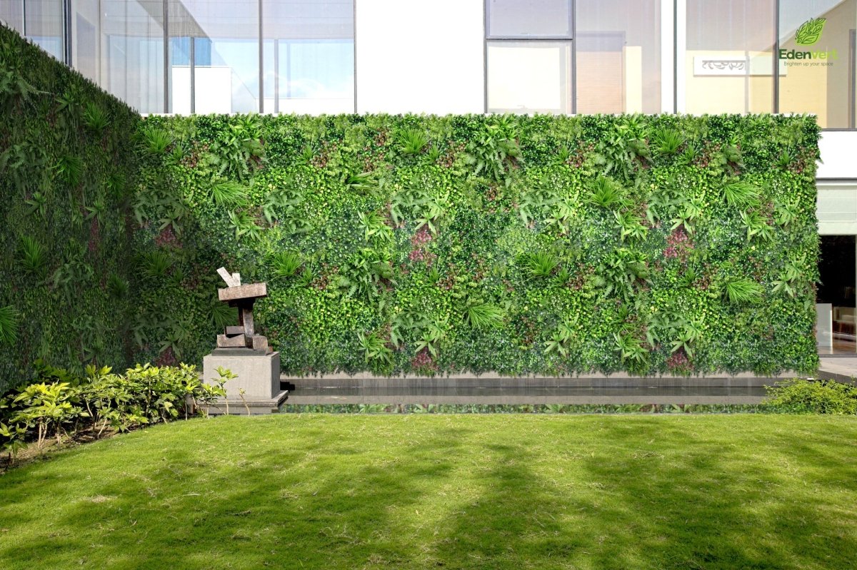 Mur végétal artificiel SECRET OASIS 1 m x 1 m LIVRAISON INCLUSE - Green Fire 57