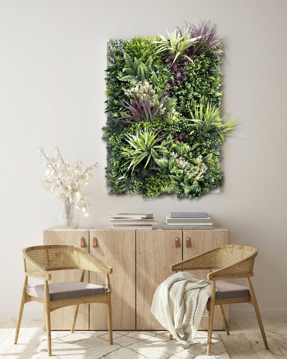 Mur végétal LAVENDER FIELDS 50cm x 50cm - LIVRAISON INCLUSE - Green Fire 57