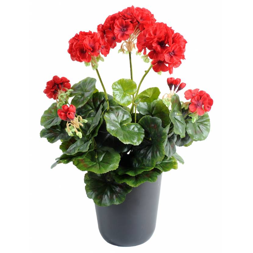 Geranium artificiel 40 cm - Plante artificielle - Greenfire57