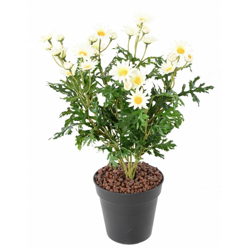 Marguerite artificielle blanche de 40 cm - Greenfire57