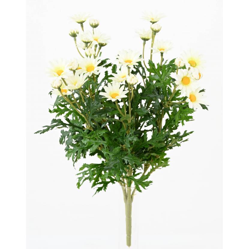 Marguerite artificielle blanche de 40 cm - Greenfire57